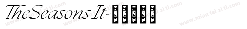 TheSeasons It字体转换